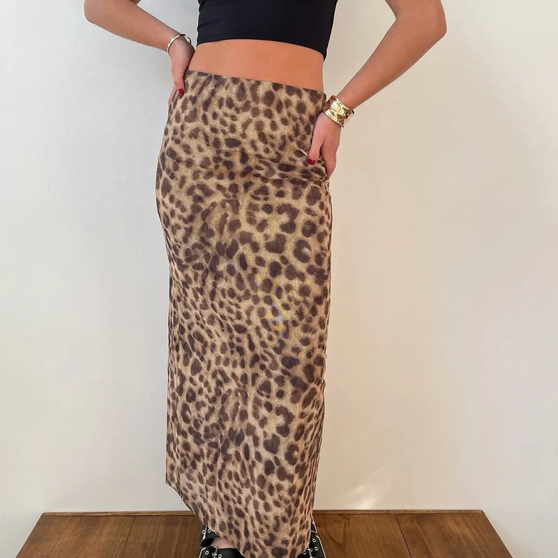 Chic Leopard Tulle Skirt